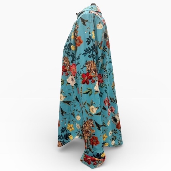 BlackMilk Tropical Tiger Button Down Shirt Womens Career Streetwear Large - Picture 4 of 9